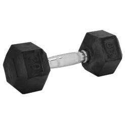 Weider 20-lb. Rubber Hex Dumbbell