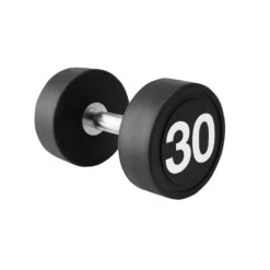 Weider 30-lb. Round Head Rubber Dipped Dumbbell