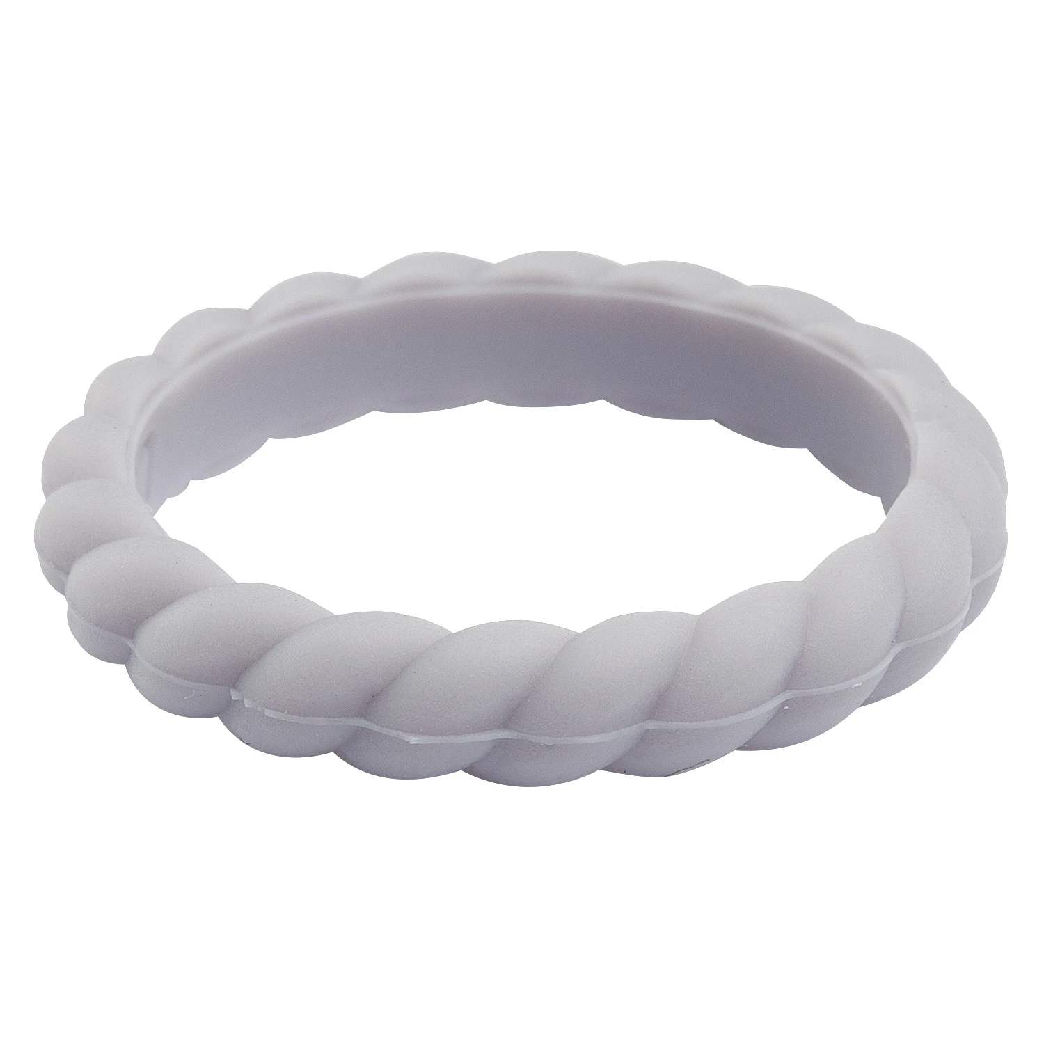 Qalo Women's Stackable Silicon Ring Set 4 Qalo Women's Stackable Silicon Ring Set - Image 4