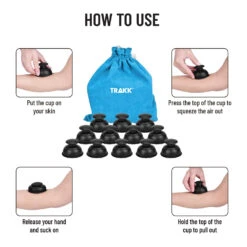 Trakk Suction Cupping Therapy Set- 4-Pack -Training Equipment Store 2350 15568 0002 015 zoom 71